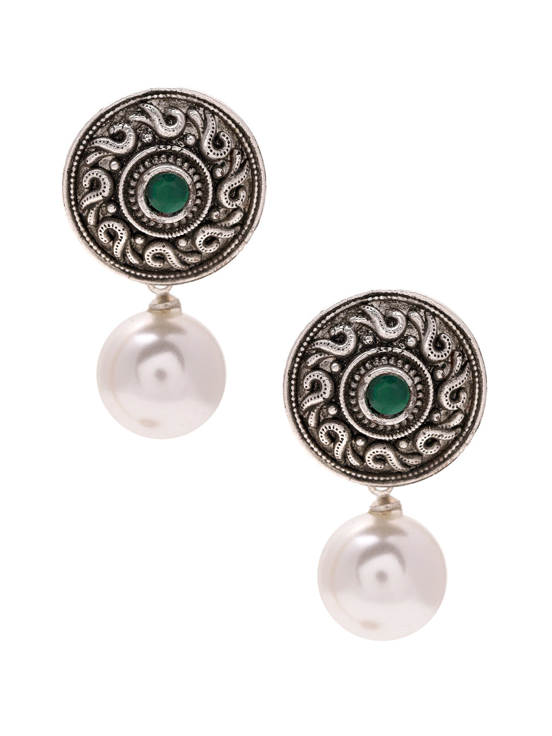 Priyaasi Tribal Pearl Drop Earrings