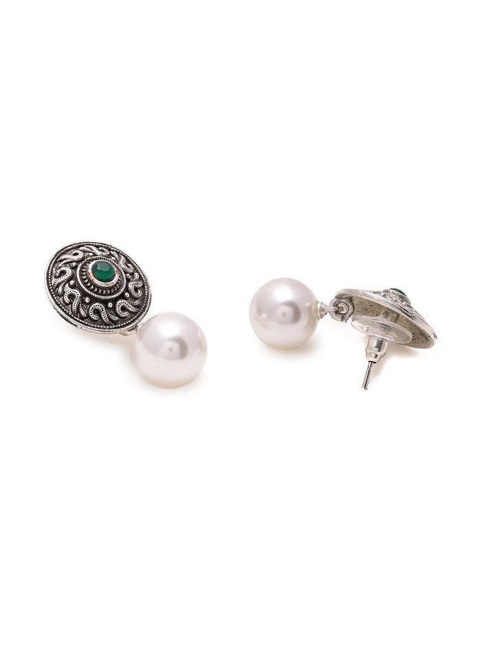 Priyaasi Tribal Pearl Drop Earrings