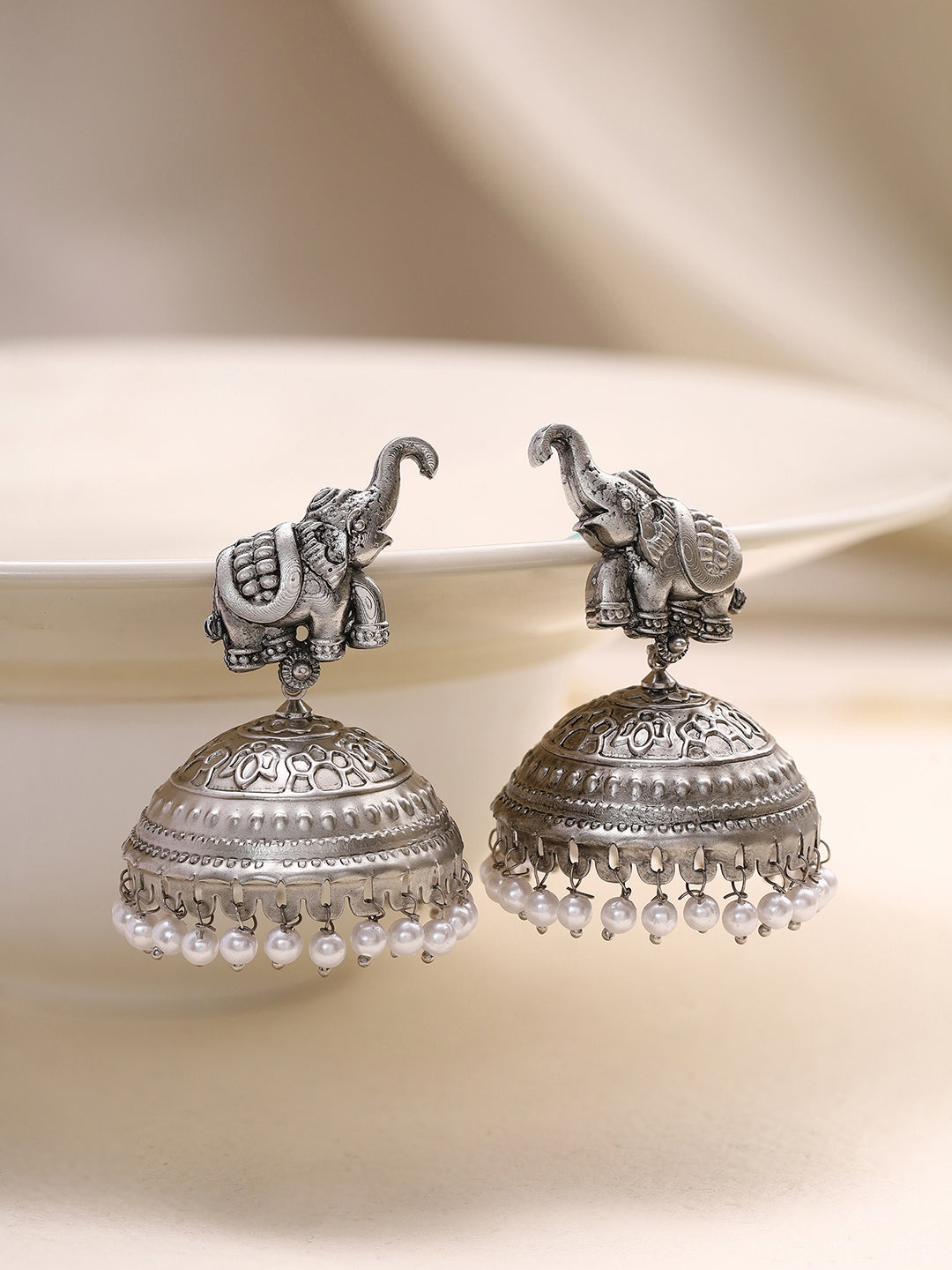 Priyaasi Elephant Model Jhumkas Collection