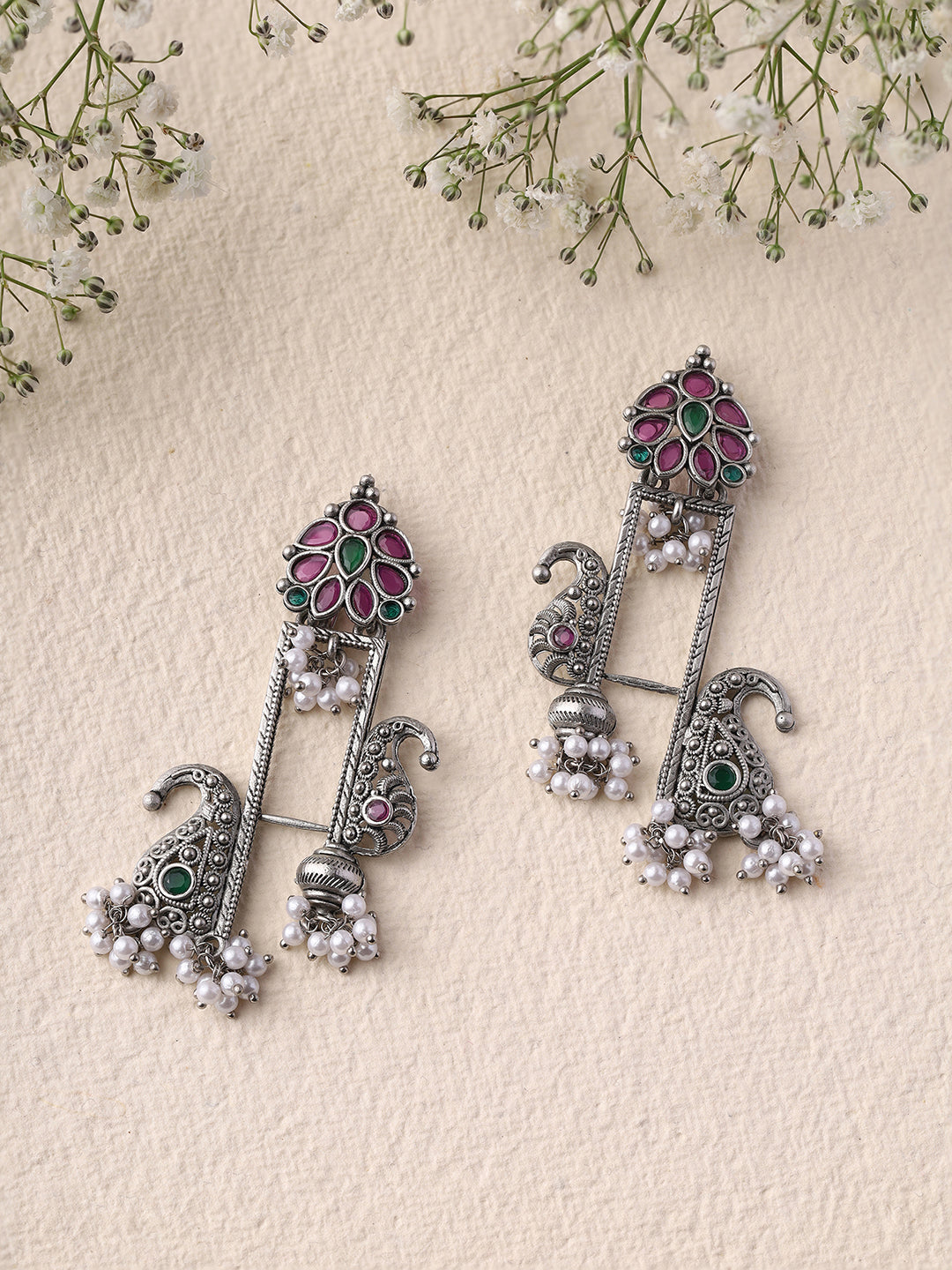 Priyaasi Opulent Ruby Earrings