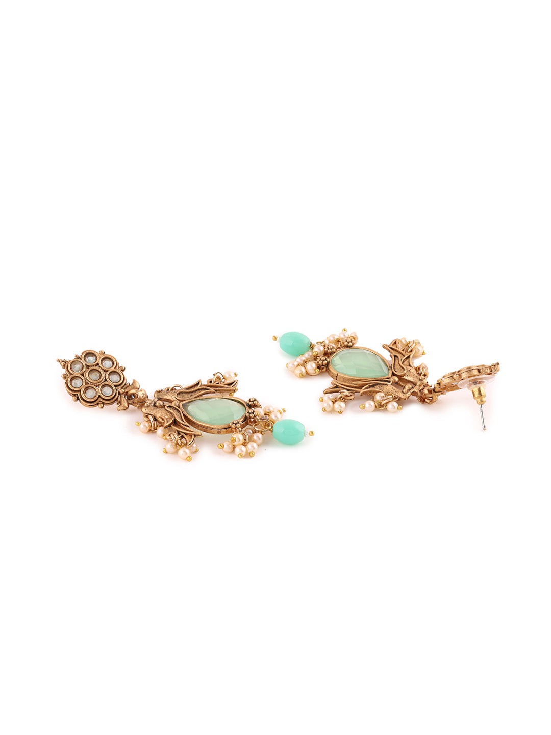 Priyaasi Floral and Bird Style Drop Earrings