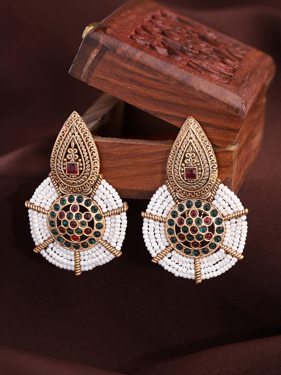 Priyaasi Pearl Designed Drop Earrings
