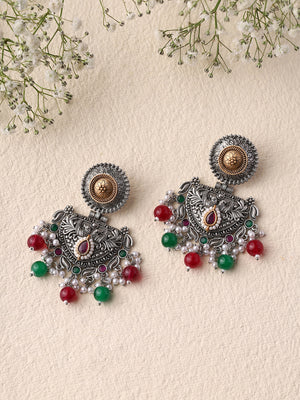 Priyaasi Multi-color Beads Drop Earrings