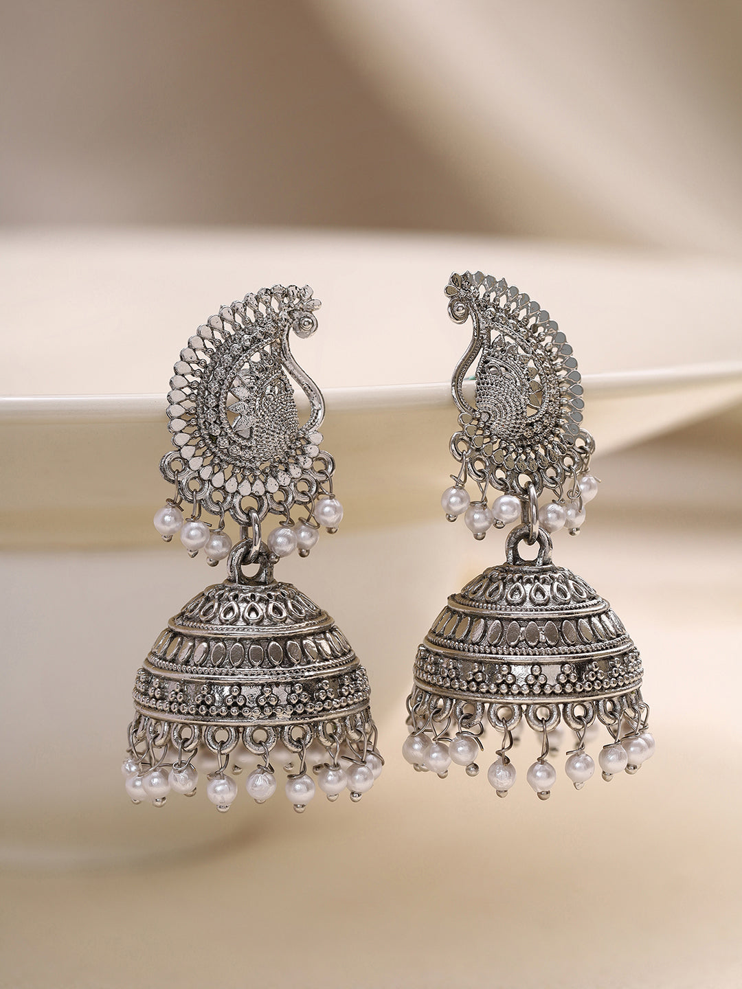Priyaasi Tribal Pearl Jhumkas