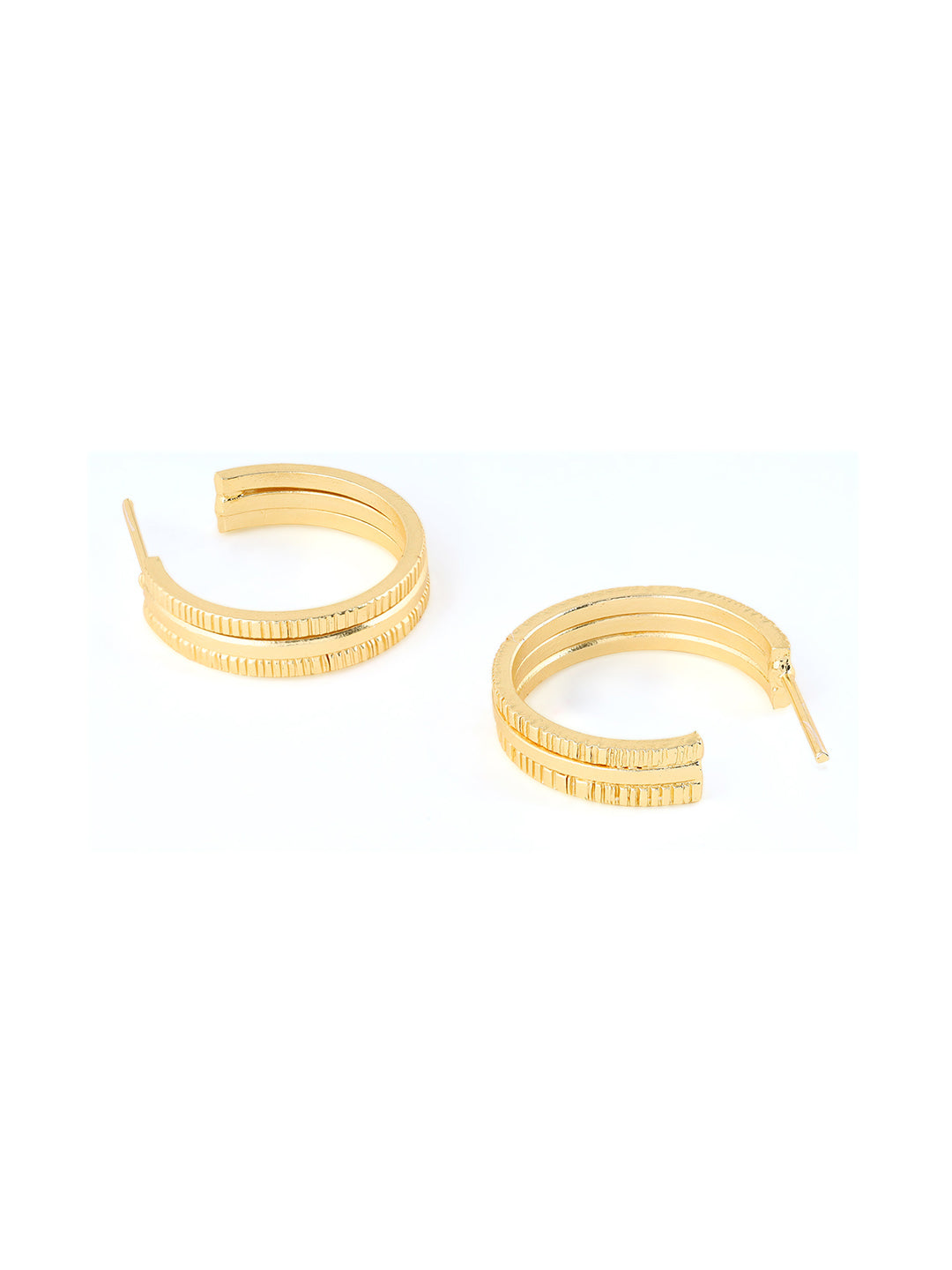 Priyaasi Matte Gold Plated Hoops