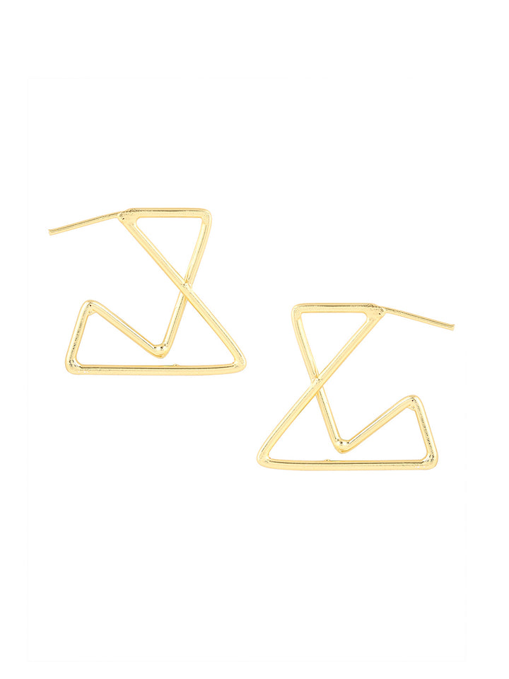 Priyaasi High Gold Contemporary Stylish Earrings