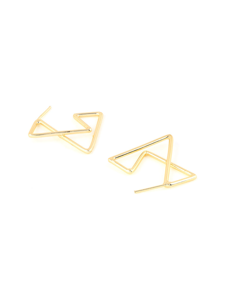 Priyaasi High Gold Contemporary Stylish Earrings