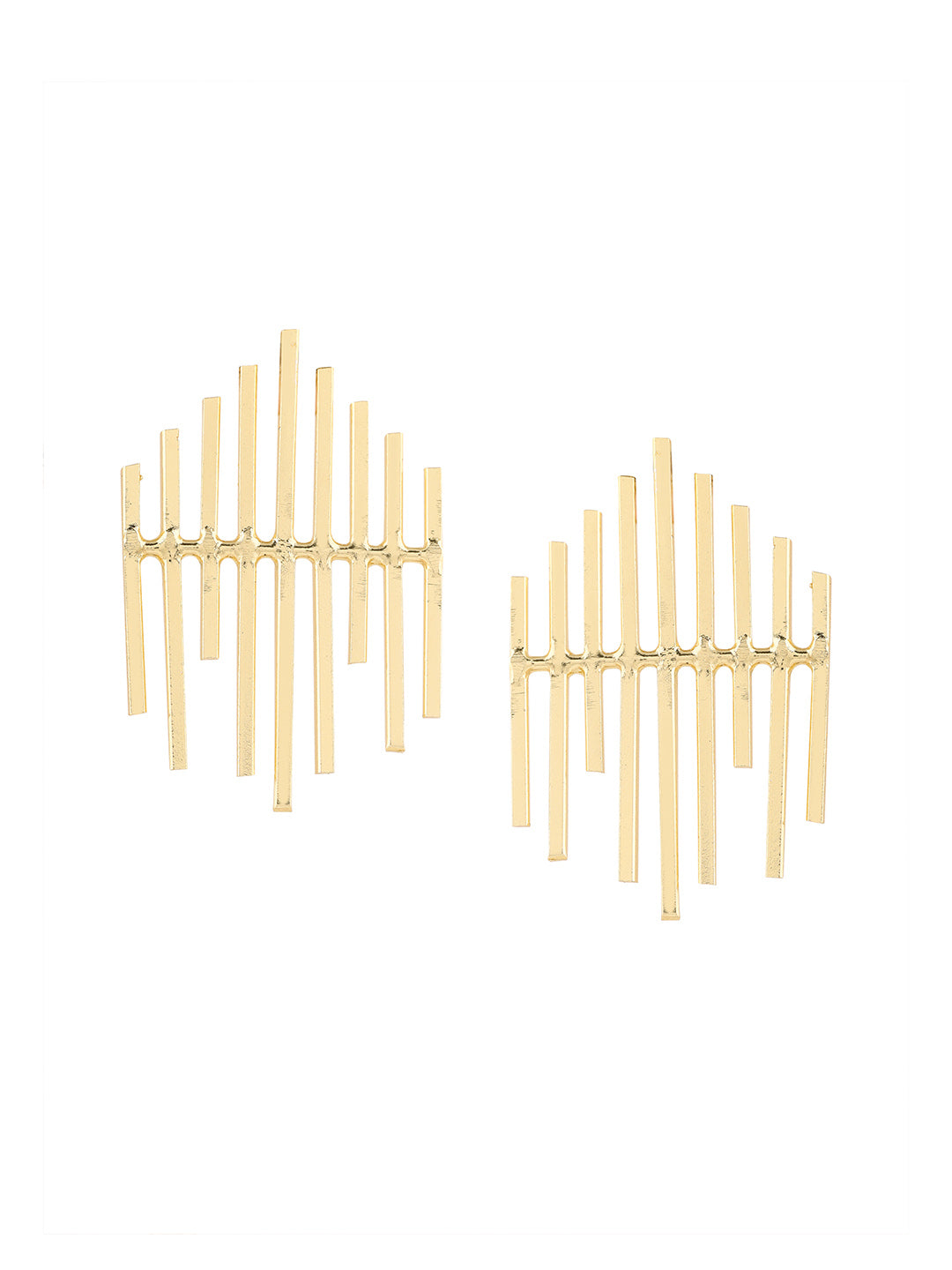 Priyaasi Statement Matte Gold Plated Earrings