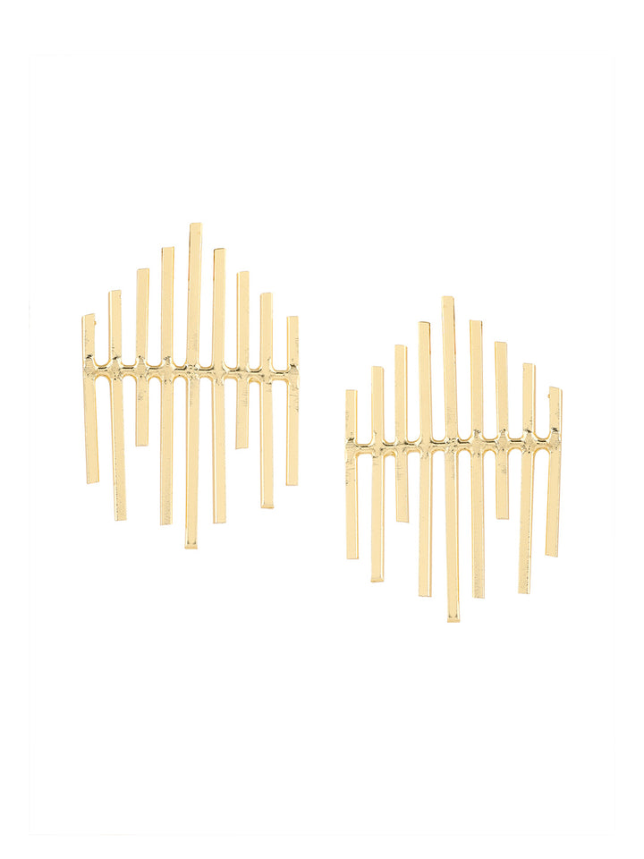 Priyaasi Statement Matte Gold Plated Earrings