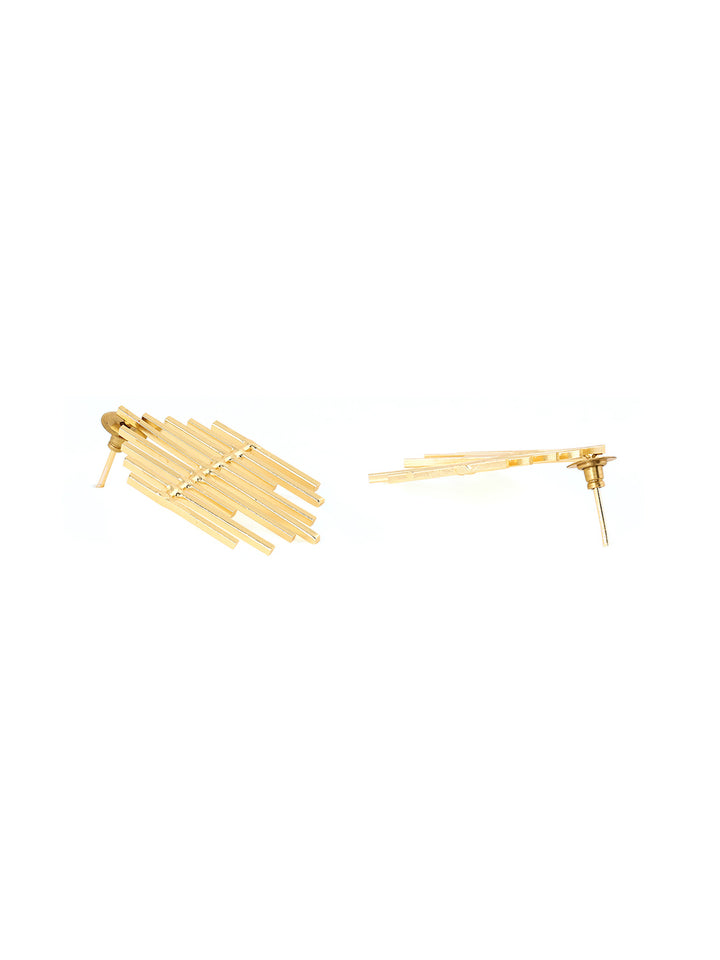 Priyaasi Statement Matte Gold Plated Earrings