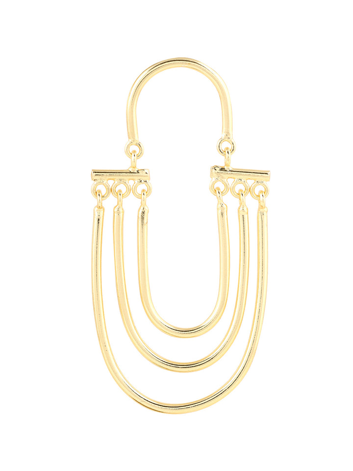 Priyaasi Gold Plated Stylish Layered Earrings