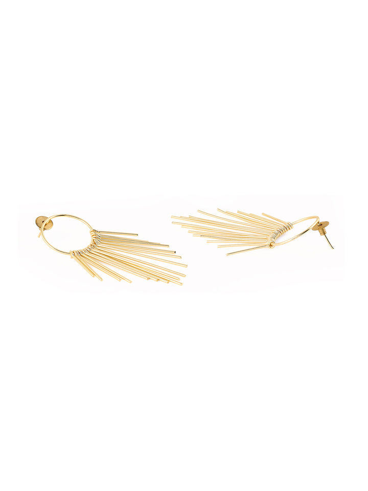 Priyaasi Statement Metal Tassels Earrings