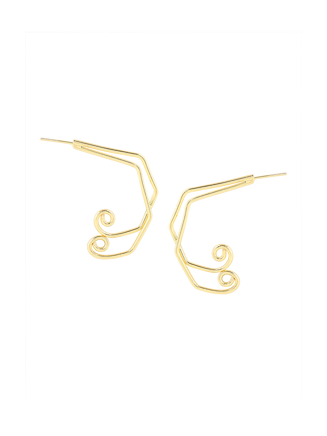 Priyaasi Elegant Gold Plated Contemporary Earrings