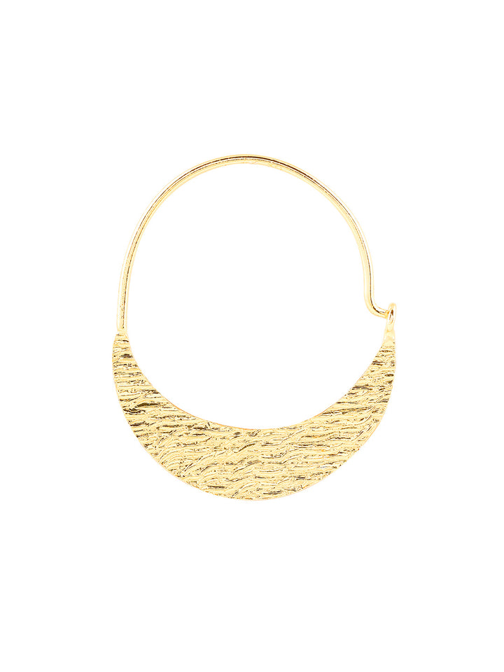 Priyaasi Simple Gold Plated Hoop Earrings