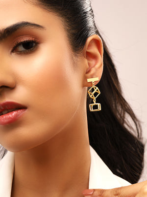 Priyaasi Statement High Gold Plated Drop Earrings