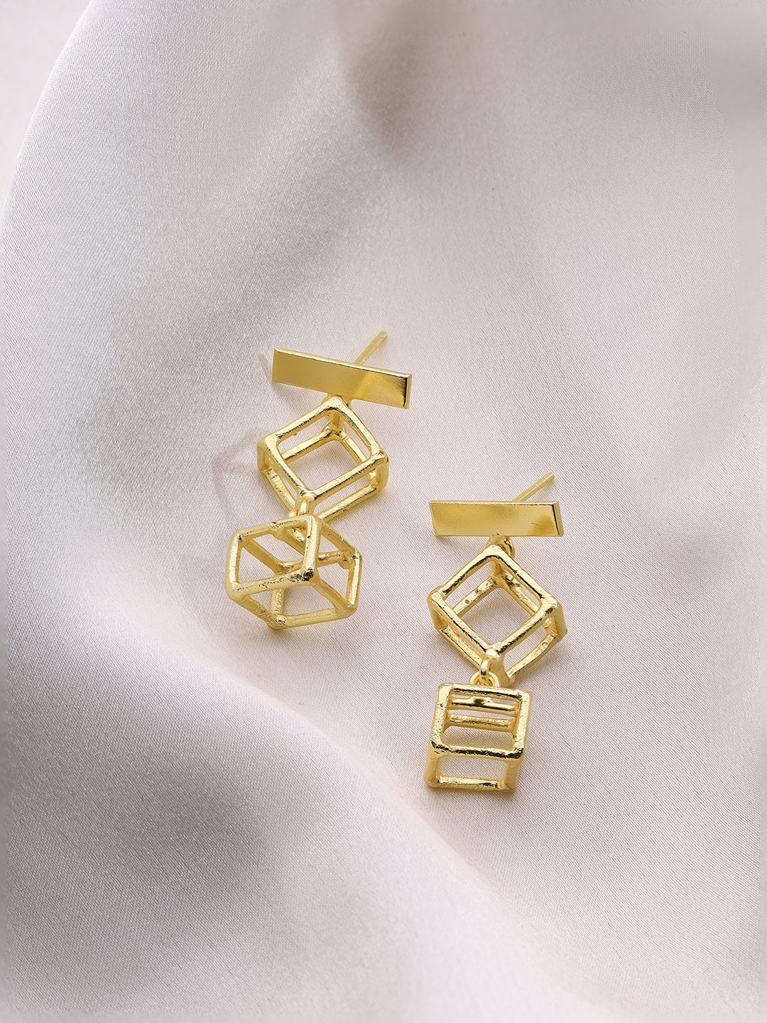 Priyaasi Statement High Gold Plated Drop Earrings