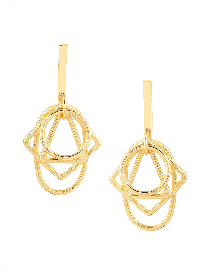 Priyaasi Geometric Shapes Hangings Earrings