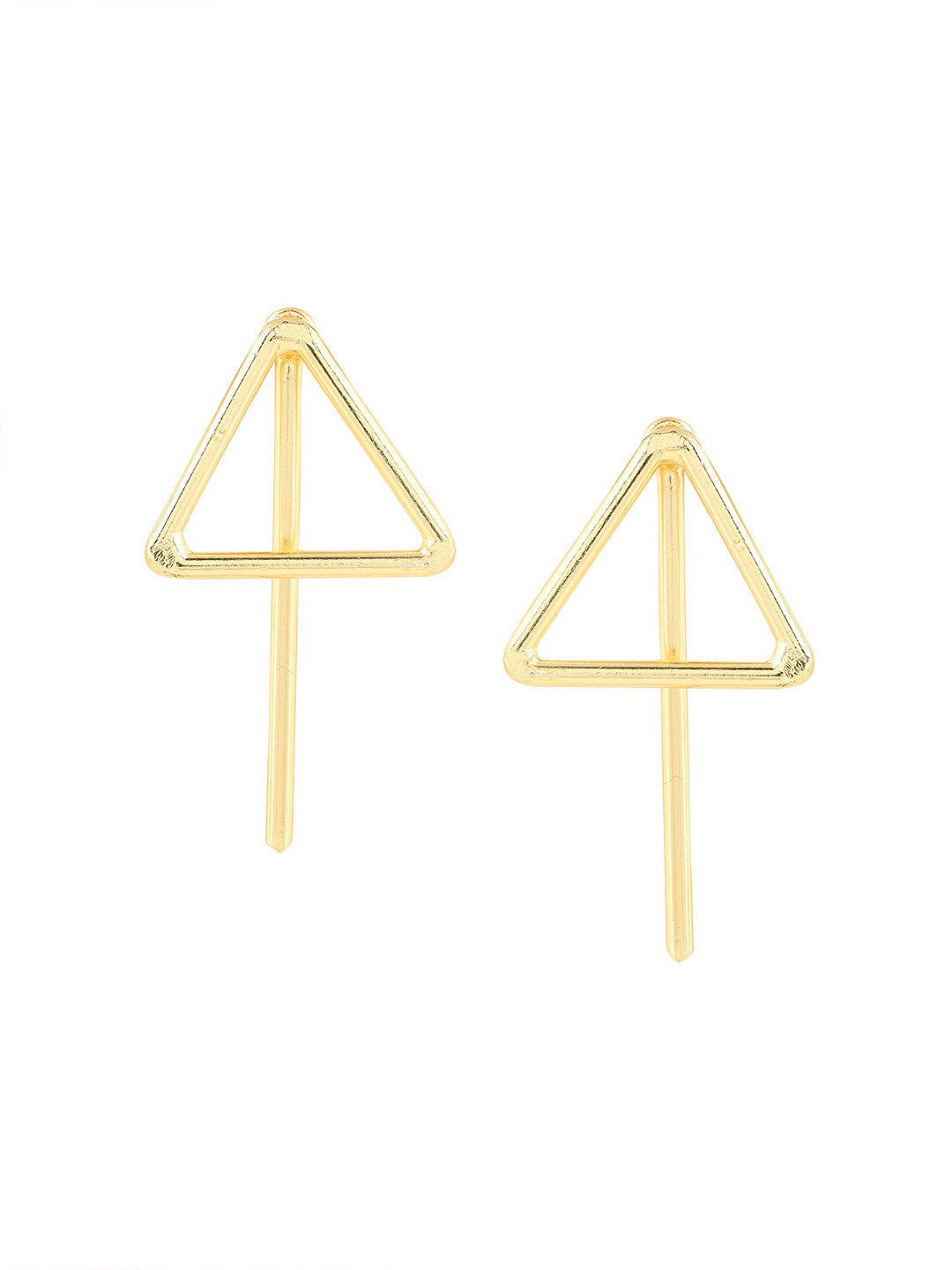 Priyaasi Triangle Statement Gold Plated Earrings