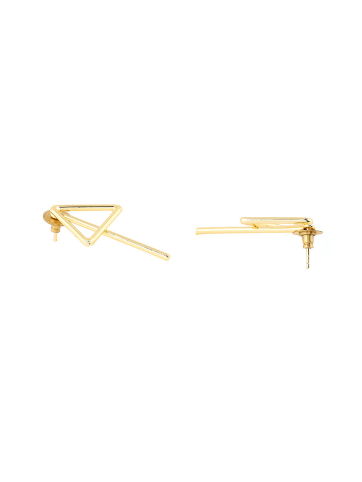 Priyaasi Triangle Statement Gold Plated Earrings