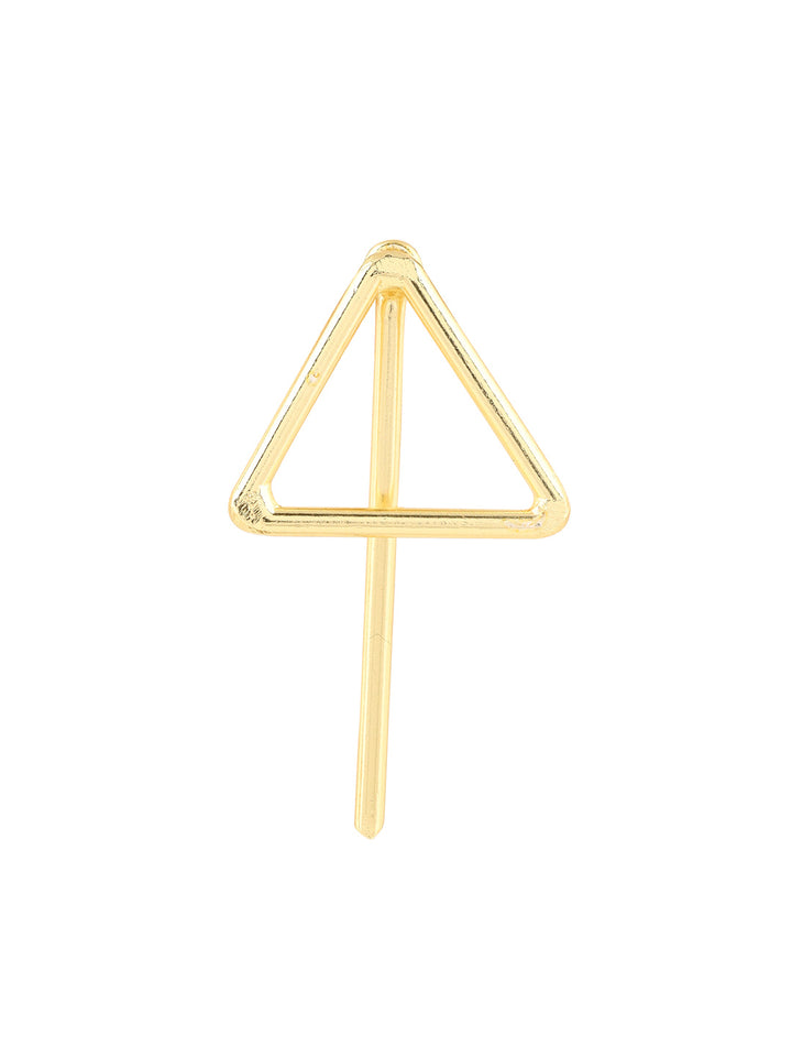 Priyaasi Triangle Statement Gold Plated Earrings