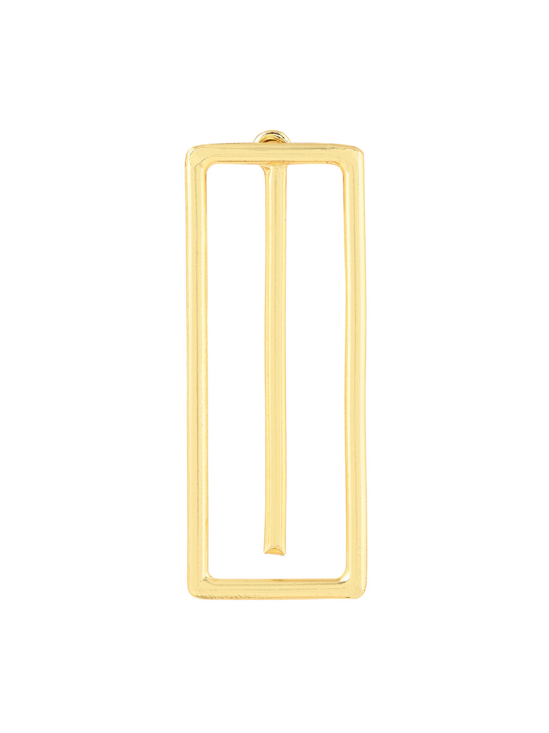 Priyaasi Rectangle Shaped Gold Plated Earrings