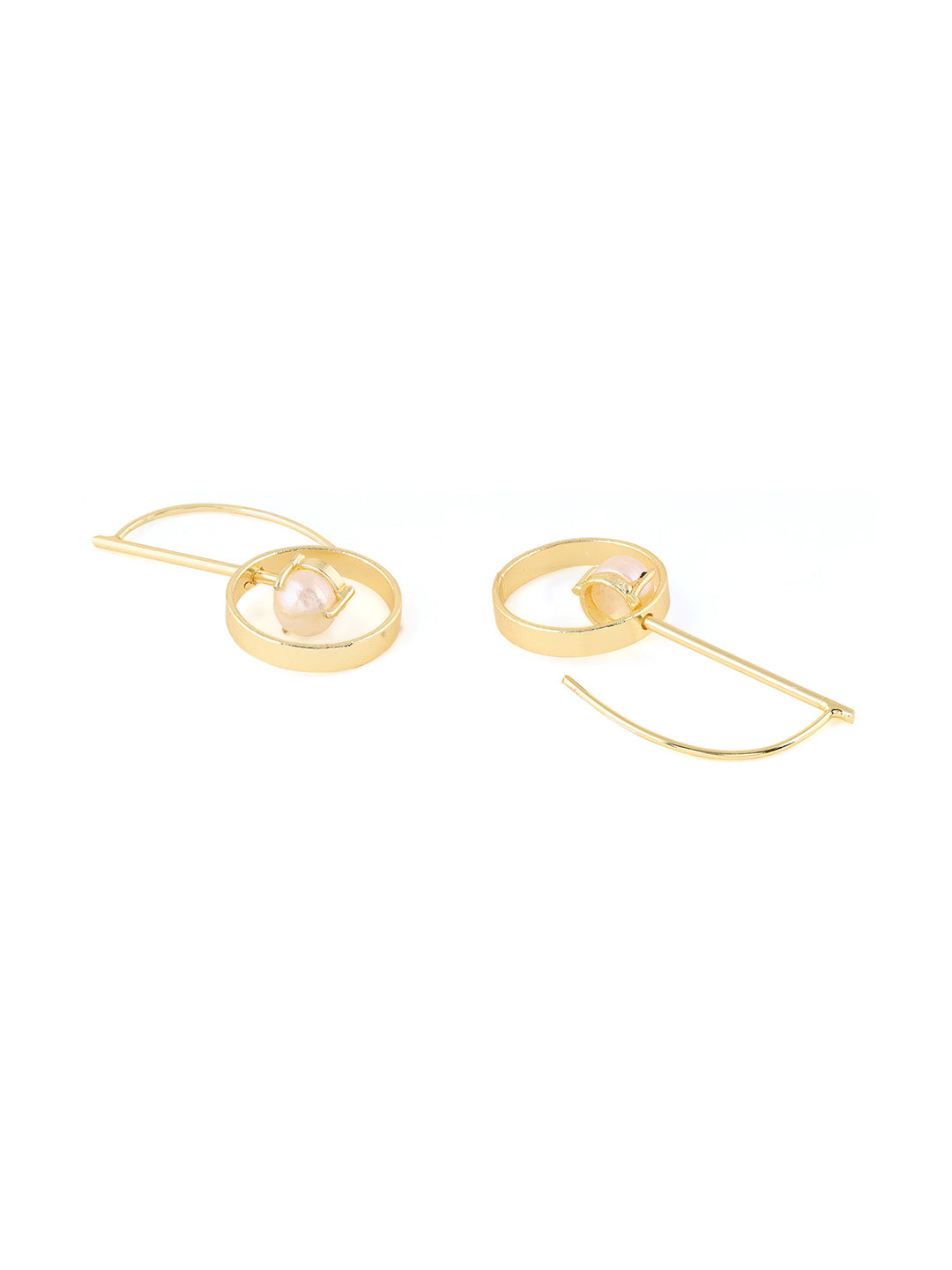 Priyaasi Gold Plated Statement Pearl Earrings