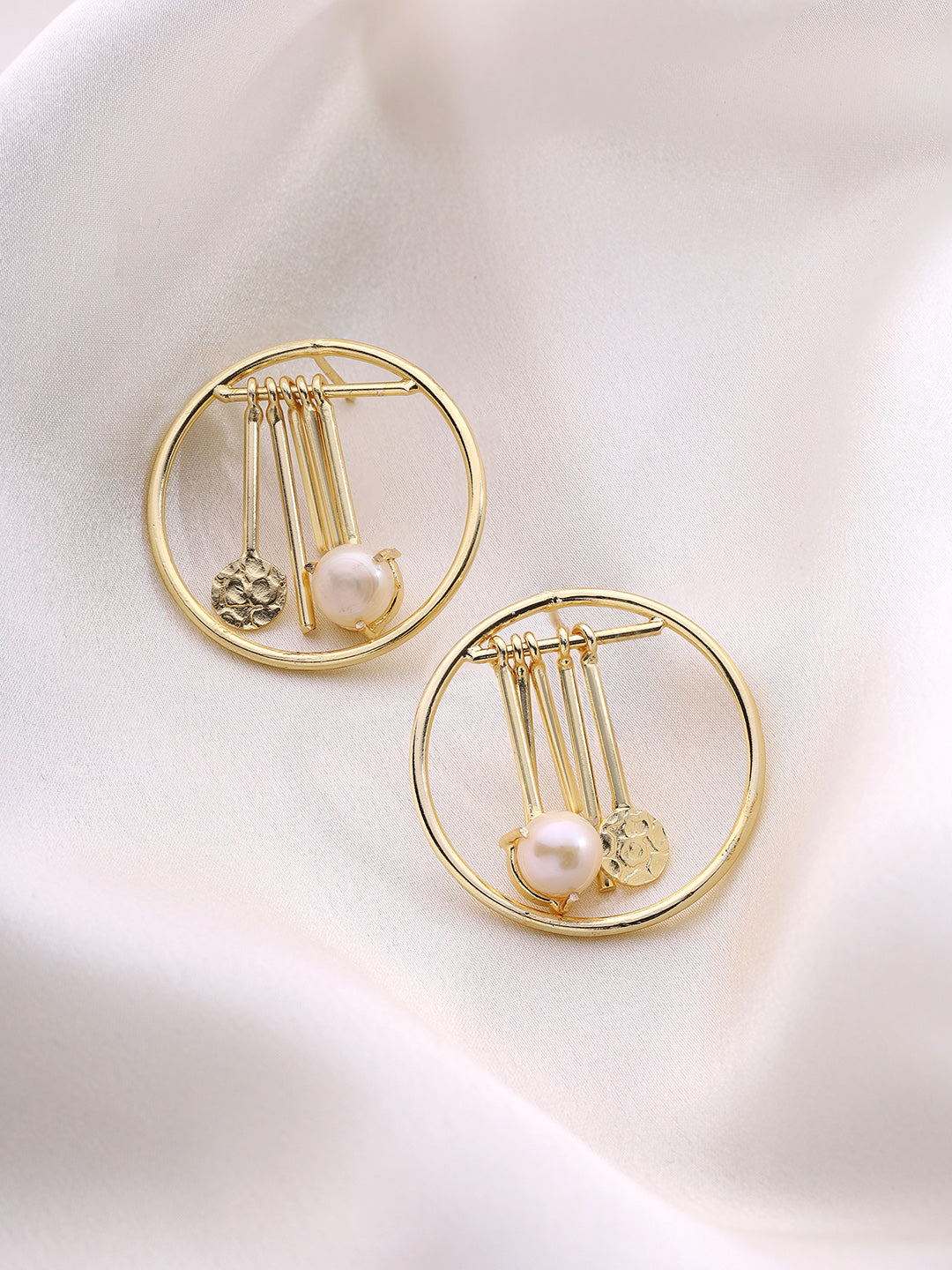 Priyaasi Matte Gold Plated Stylish Earrings