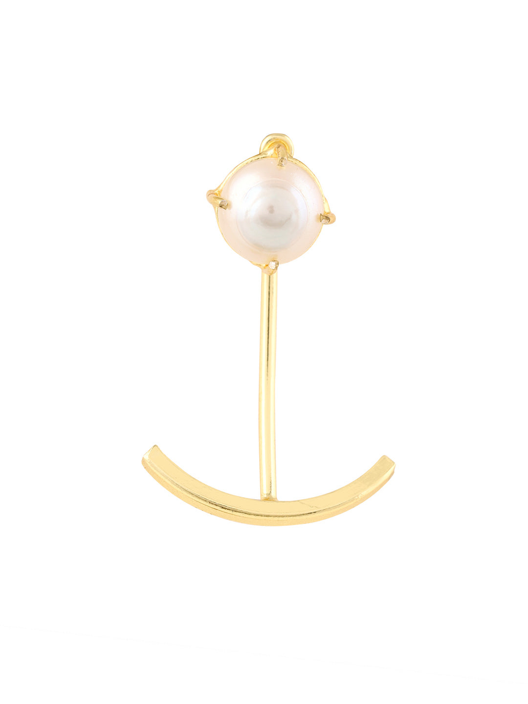 Priyaasi Statement Pearl Gold Plated Earrings