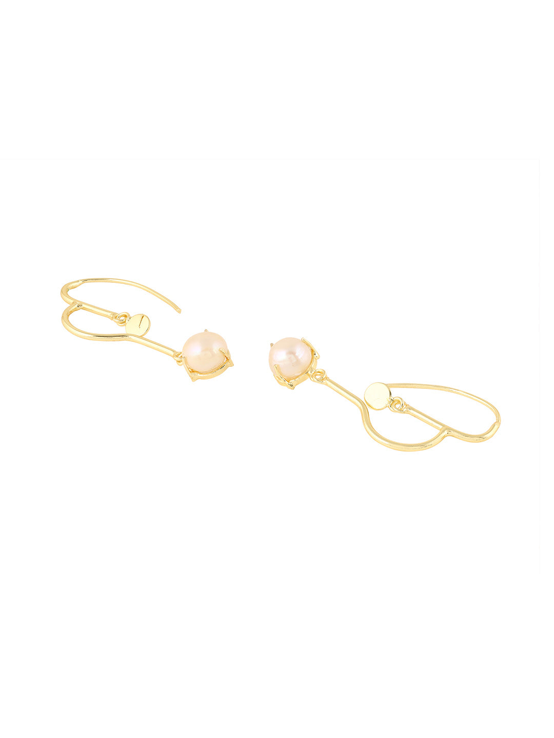 Priyaasi High Gold Plated Pearl Drop Earrings