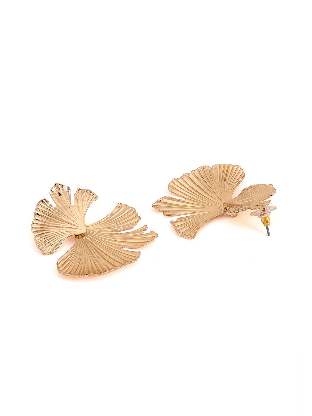 Priyaasi Fairy Gold Plated Floral Fashiony Stud Earrings