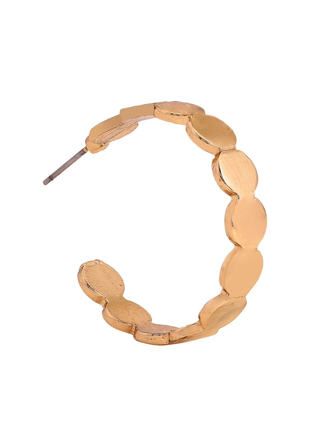 Priyaasi Statement Gold Plated Hoop Earrings