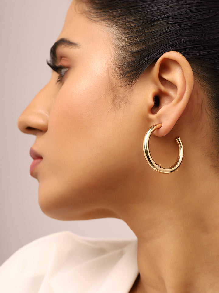 Priyaasi Hoop Gold Plated Earrings