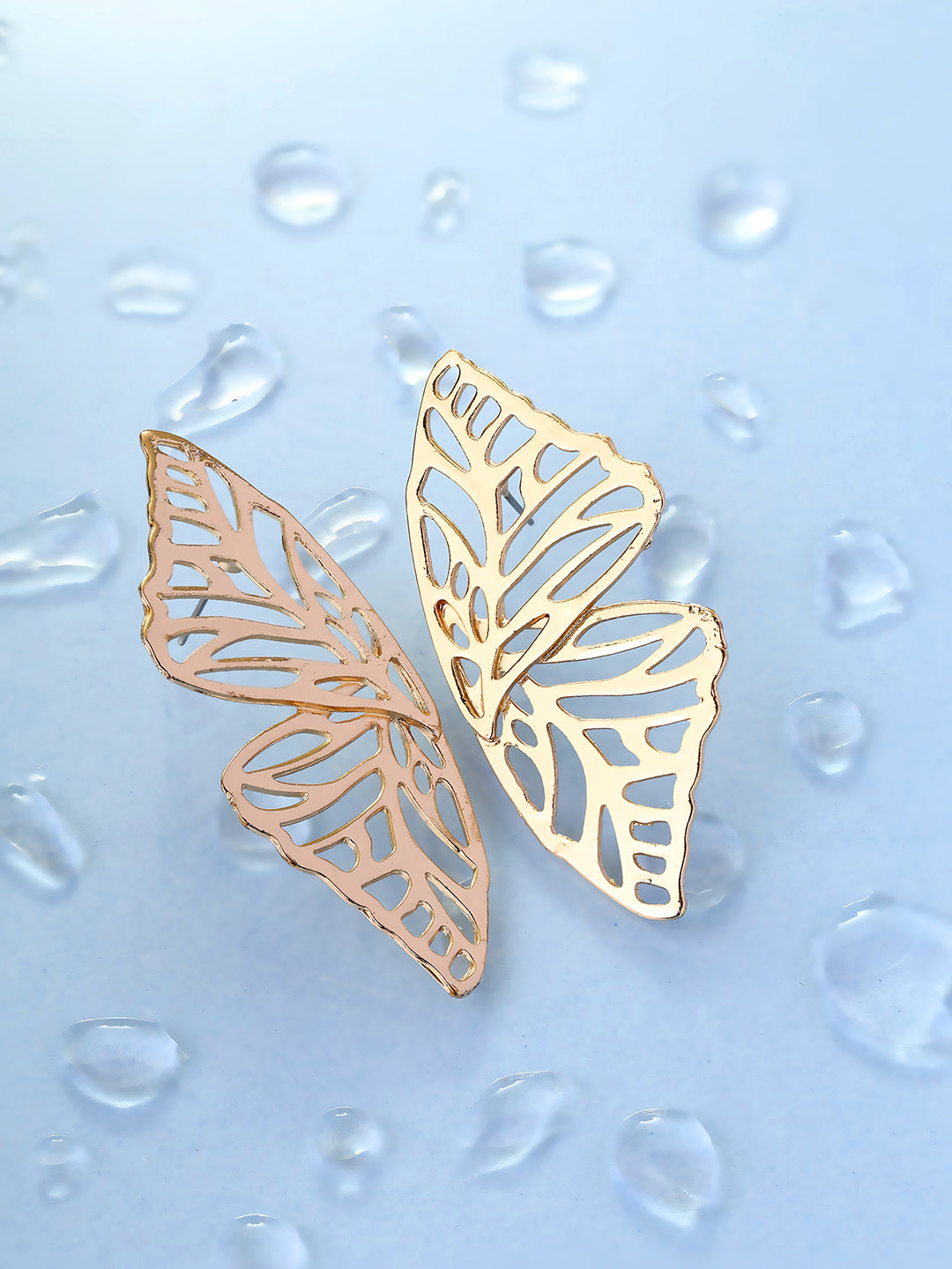 Priyaasi Gracy Butterfly Wings Gold Plated Beautiful Pattern Earrings