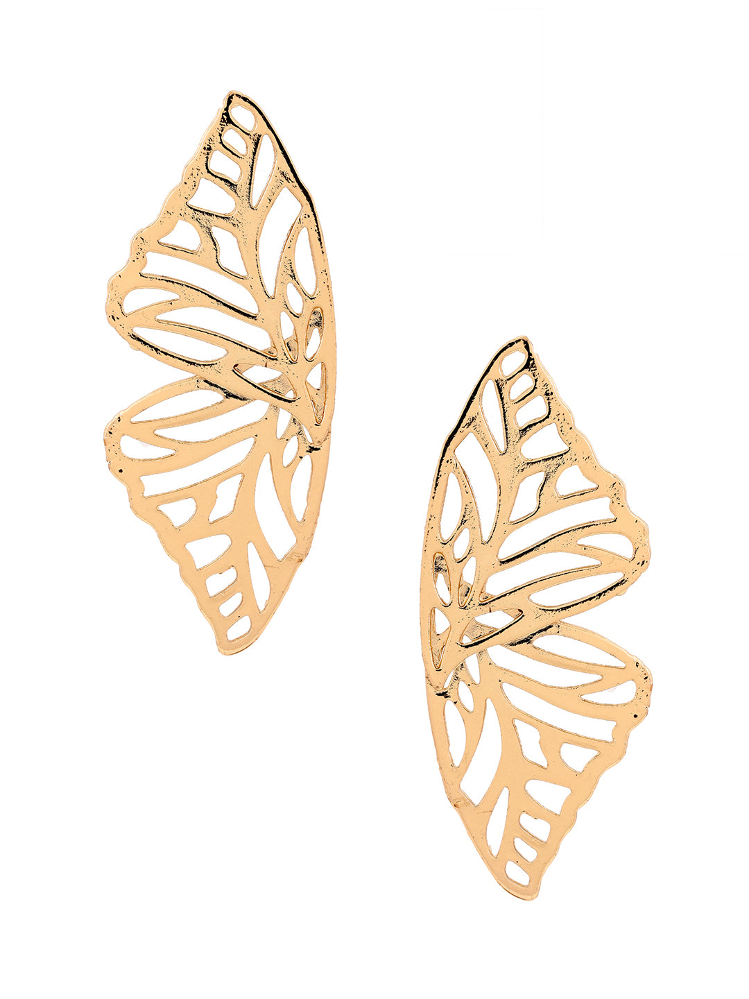 Priyaasi Gracy Butterfly Wings Gold Plated Beautiful Pattern Earrings