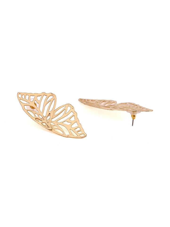 Priyaasi Gracy Butterfly Wings Gold Plated Beautiful Pattern Earrings