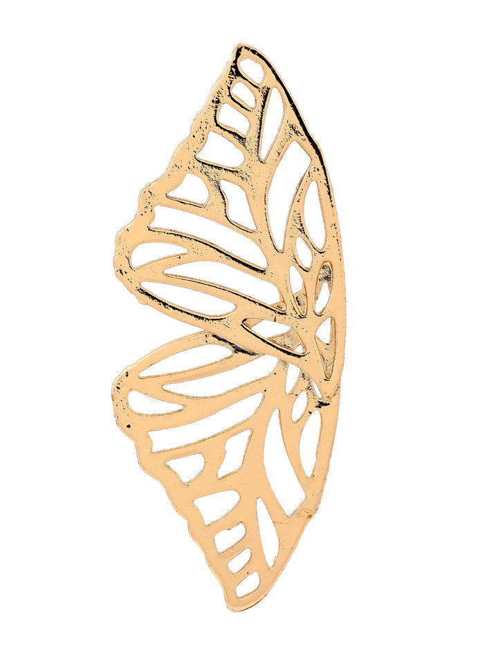 Priyaasi Gracy Butterfly Wings Gold Plated Beautiful Pattern Earrings