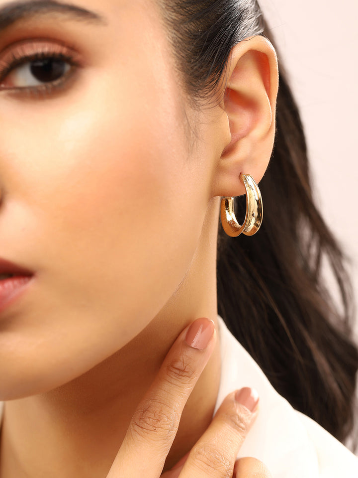 Priyaasi Mini Gold Plated Hoops Eaarings