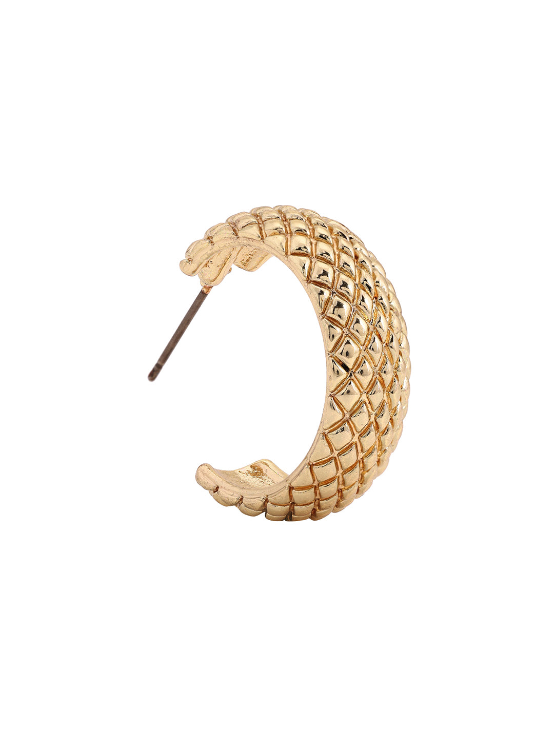 Priyaasi Mini Matte Gold Plated Hoops Eaarings