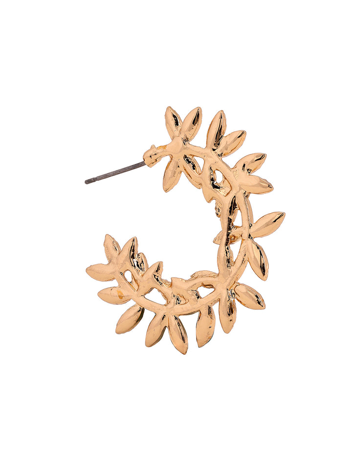 Priyaasi Mini Flower Stylish Hoop Earrings