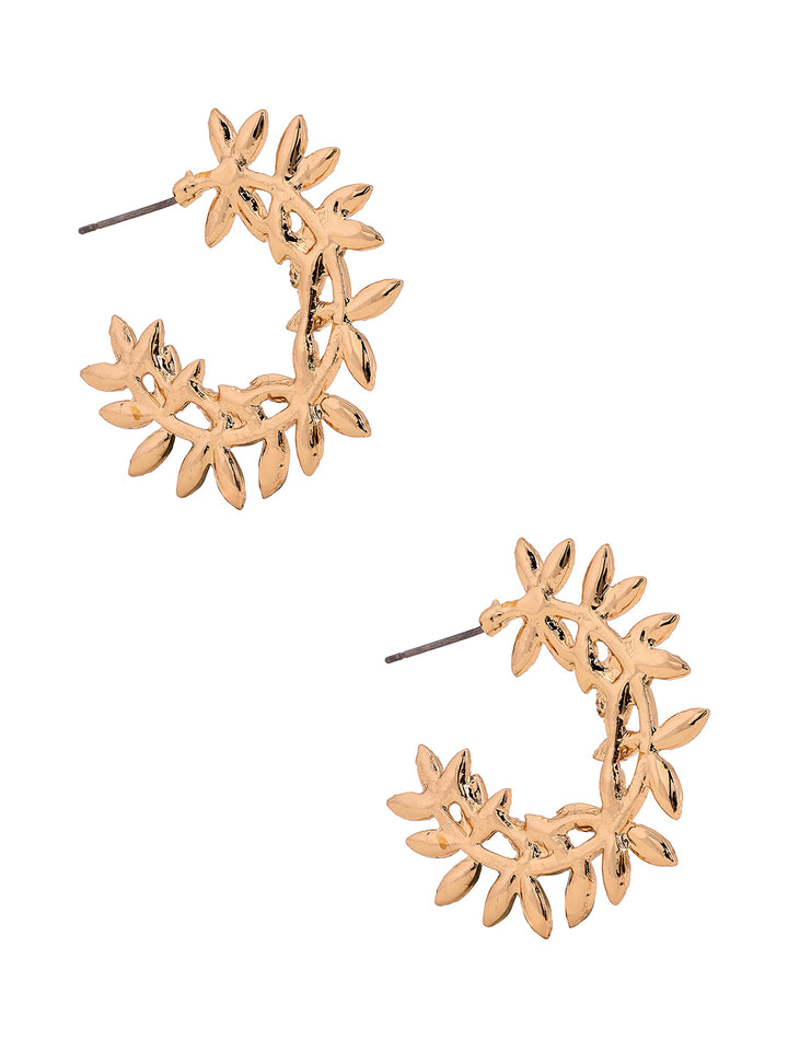 Priyaasi Mini Flower Stylish Hoop Earrings