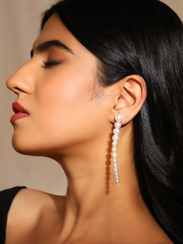 Priyaasi Contemporary Pearl Style Simple Earrings