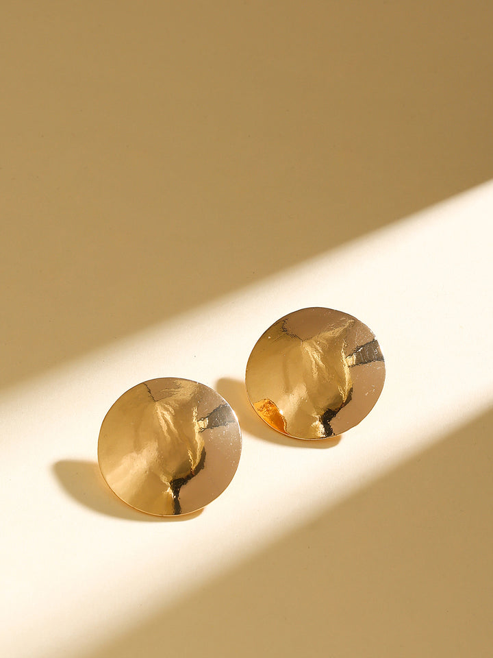 Priyaasi Gold Plated Contemporary Stud Earrings