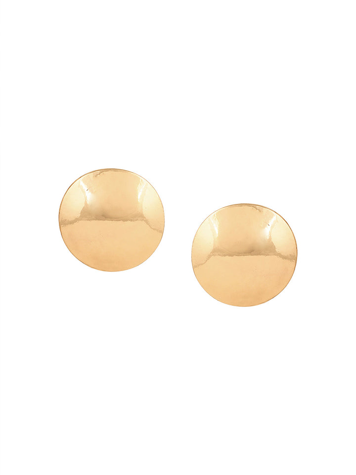 Priyaasi Gold Plated Contemporary Stud Earrings