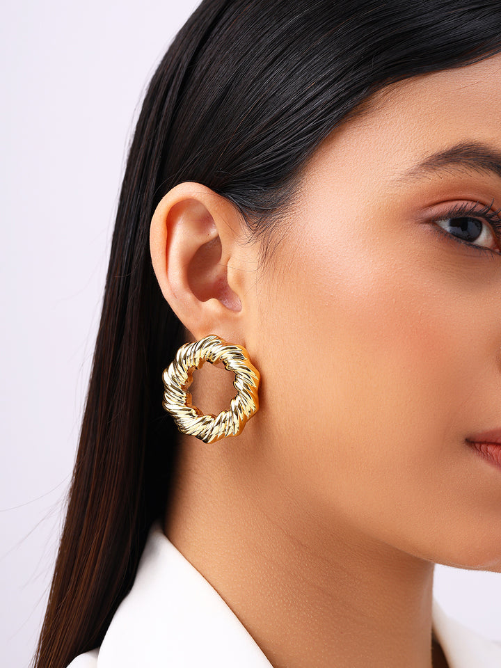 Priyaasi Gold Plated Drop Earrings