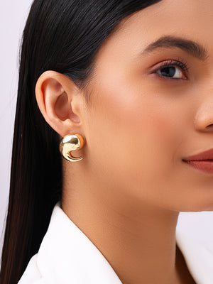 Priyaasi Gold Plated Stud Earrings