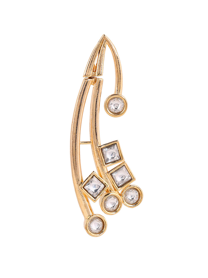 Priyaasi Statement AD Gold Plating Fancy Gold Plating Elegant Earrings