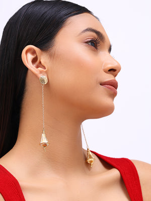 Priyaasi Gold Plated Drop Earrings