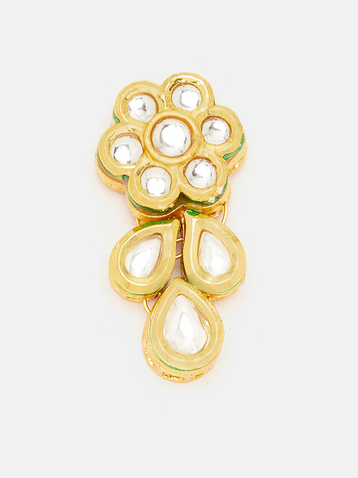 Priyaasi Simple Mini Floral Design Gold Plated Stud Earrings