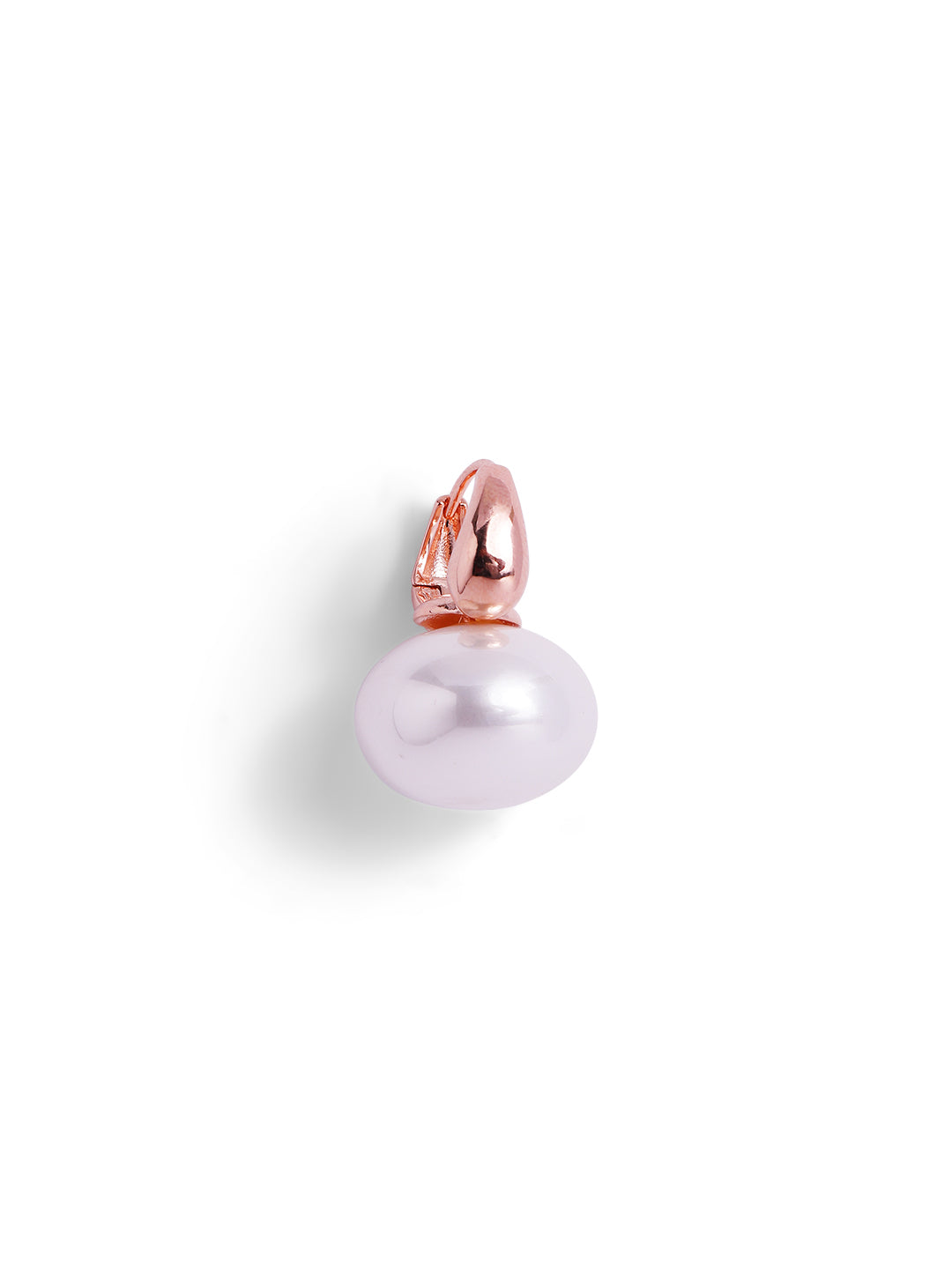 Elegant pearl Gold Plated Statement Mini Drop Earrings