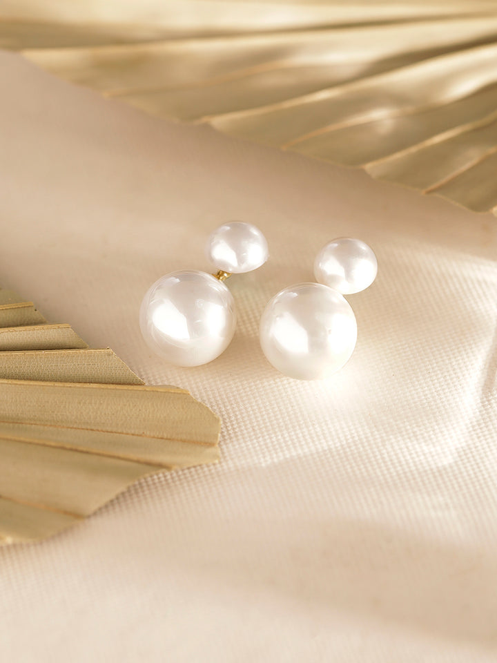 Pearl Mini Drop Efficient Elegance Drop Earrings